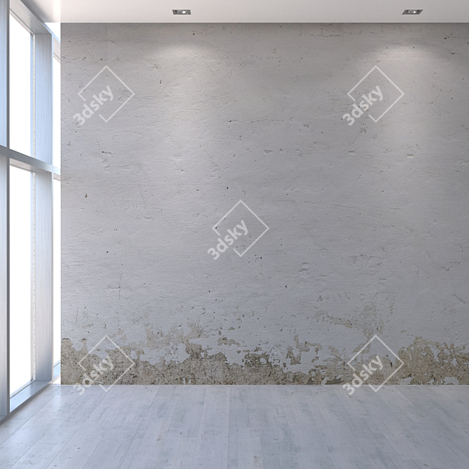 Seamless Stucco Texture: High Resolution & Detail 3D model image 5