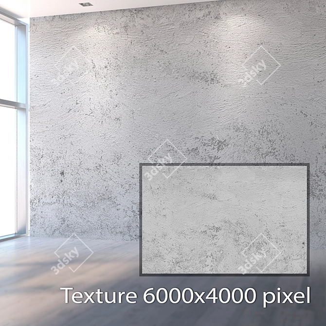 Seamless High-Resolution Stucco Texture 3D model image 2