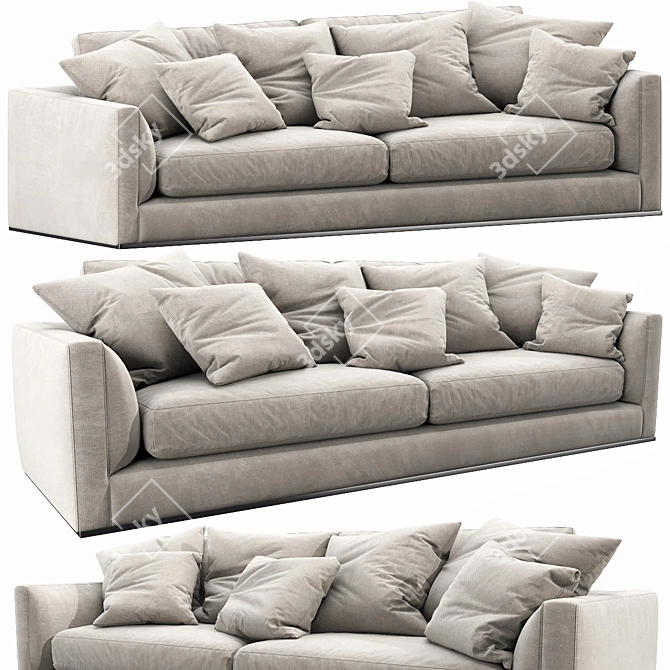 Sleek B&B Italia Richard Sofa 3D model image 3