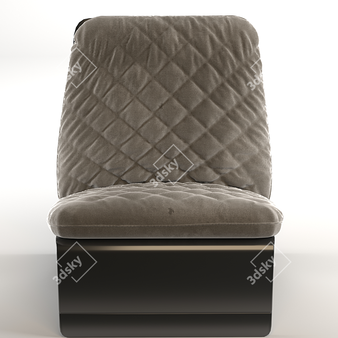 Sleek Contemporary Sofa 3D model image 2