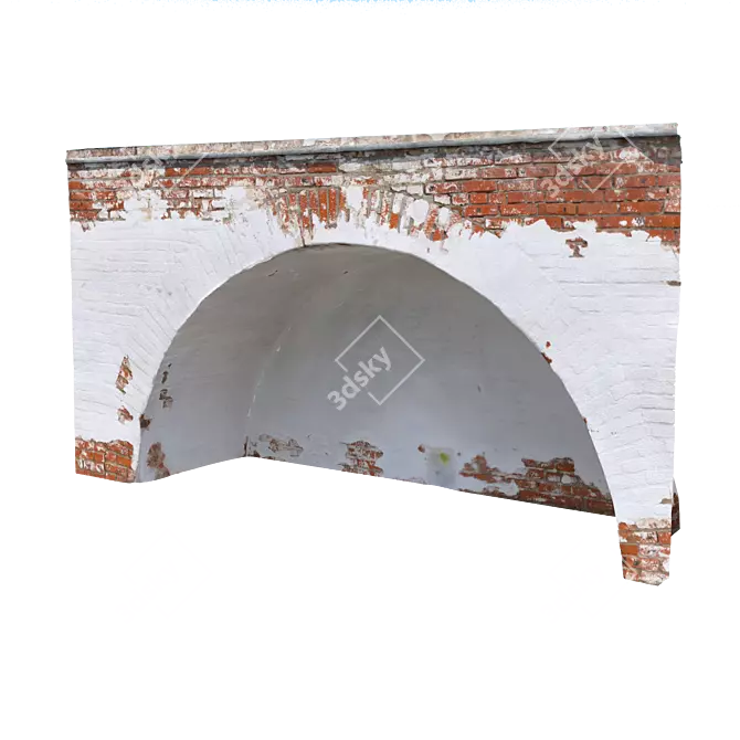 High-Resolution Brick Arch 3D model image 4