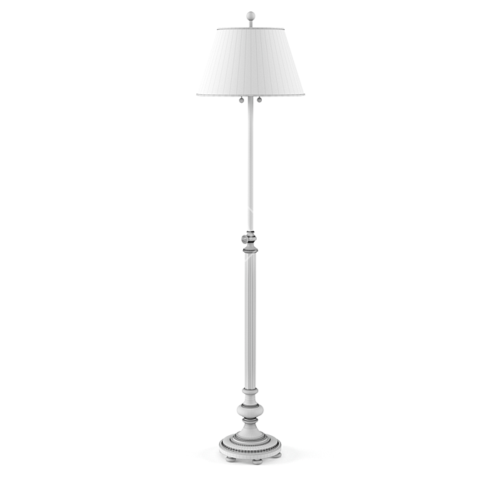 Elegant Overseas Floor Lamp 3D model image 2