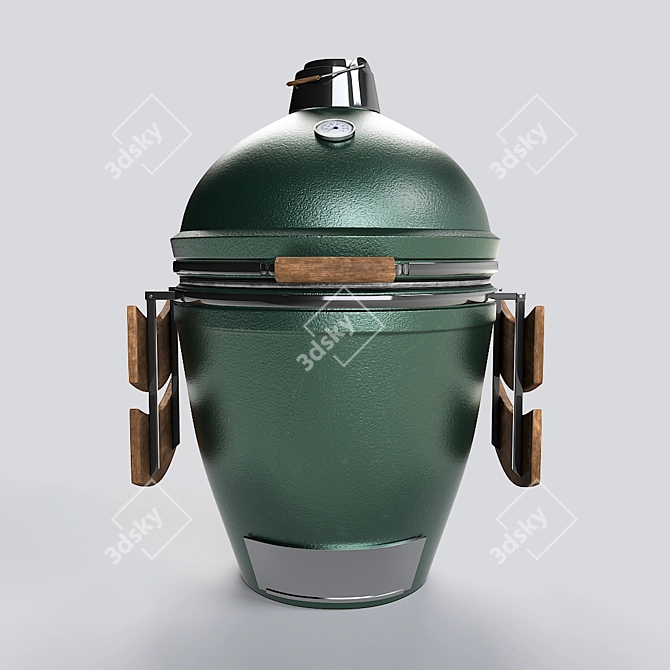 Green Egg Outdoor BBQ Grill 3D model image 10