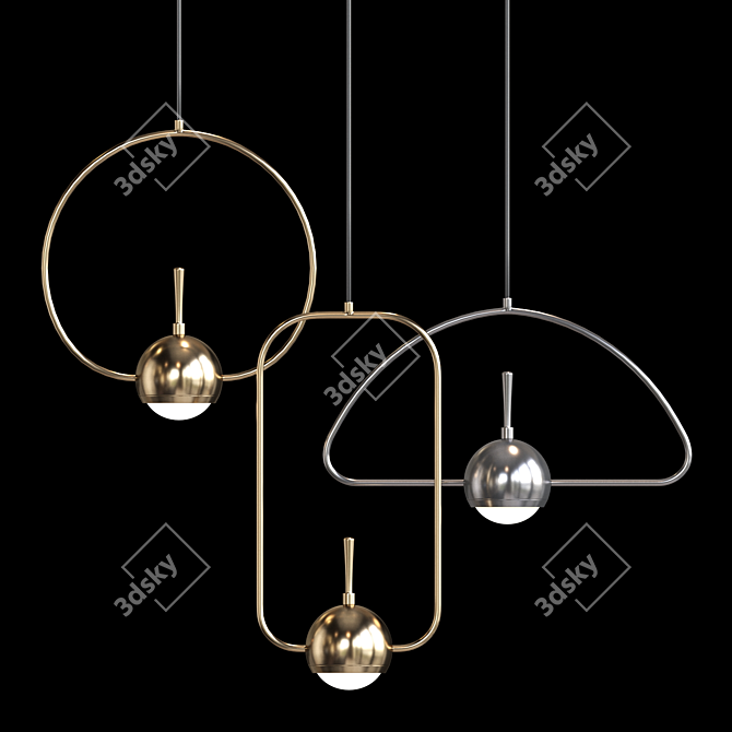 NUANCE Scandinavian Style Pendant Lamp 3D model image 1