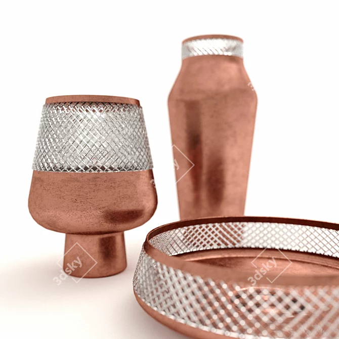 Elegant Vases Set 3D model image 2