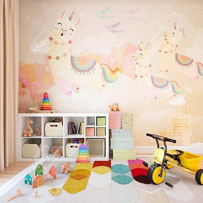 Whimsical Dreams Wallpaper Collection 3D model image 3