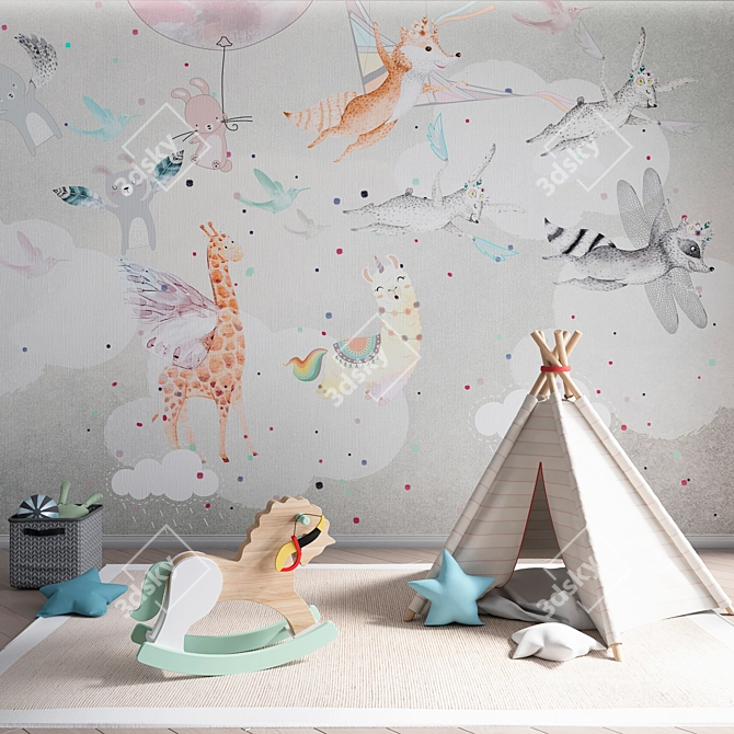 Whimsical Dreams Wallpaper Collection 3D model image 5