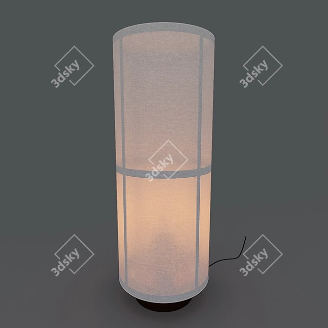 Sleek Minimalist Table Lamp 3D model image 1