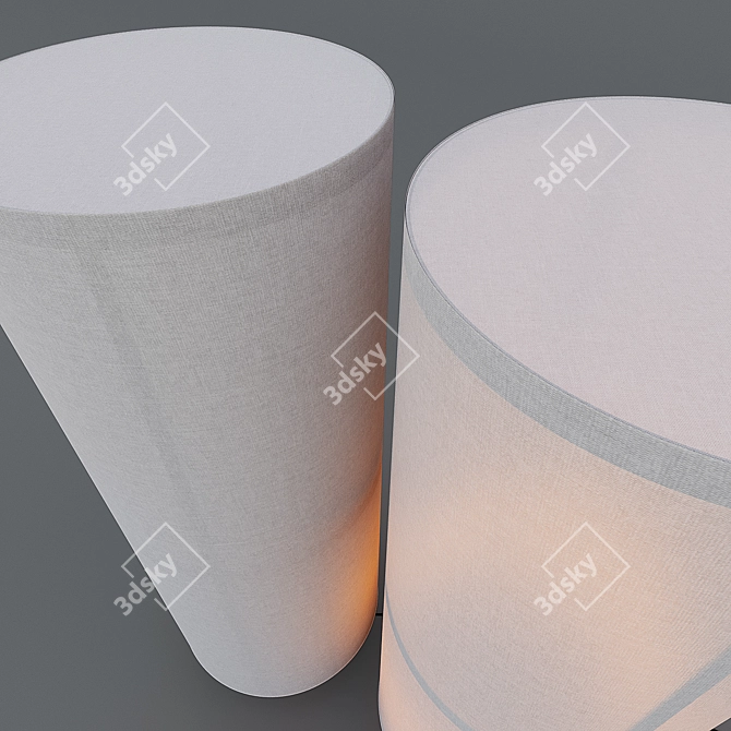 Sleek Minimalist Table Lamp 3D model image 3