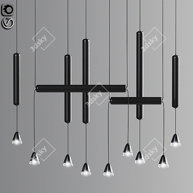 Modern Elegance: Puro Lights 3D model image 1