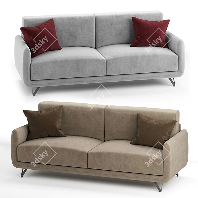 Modern Doimo Salotti Bristol Sofa 3D model image 1