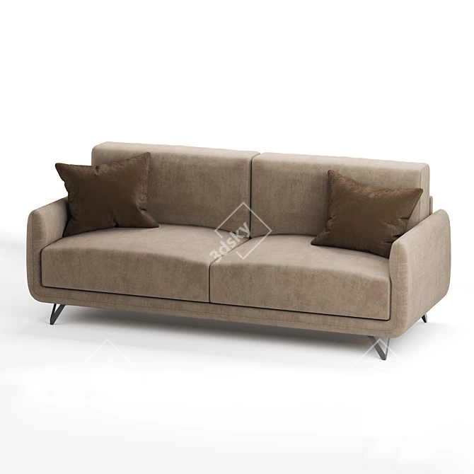 Modern Doimo Salotti Bristol Sofa 3D model image 3