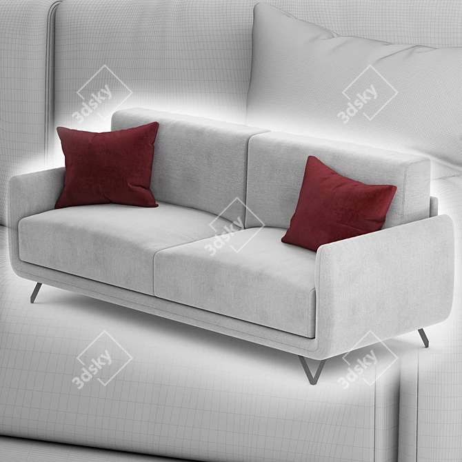 Modern Doimo Salotti Bristol Sofa 3D model image 4