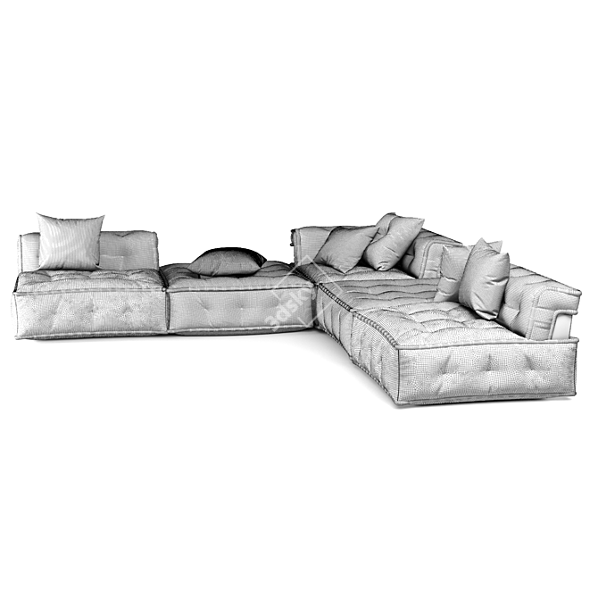 Versatile and Stylish IKEA Sofa 3D model image 2