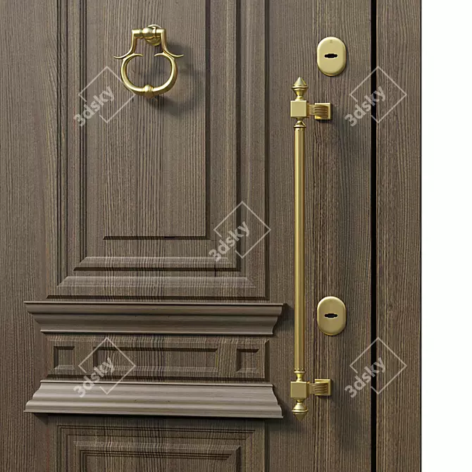 Om Termowood Exterior Doors 3D model image 2
