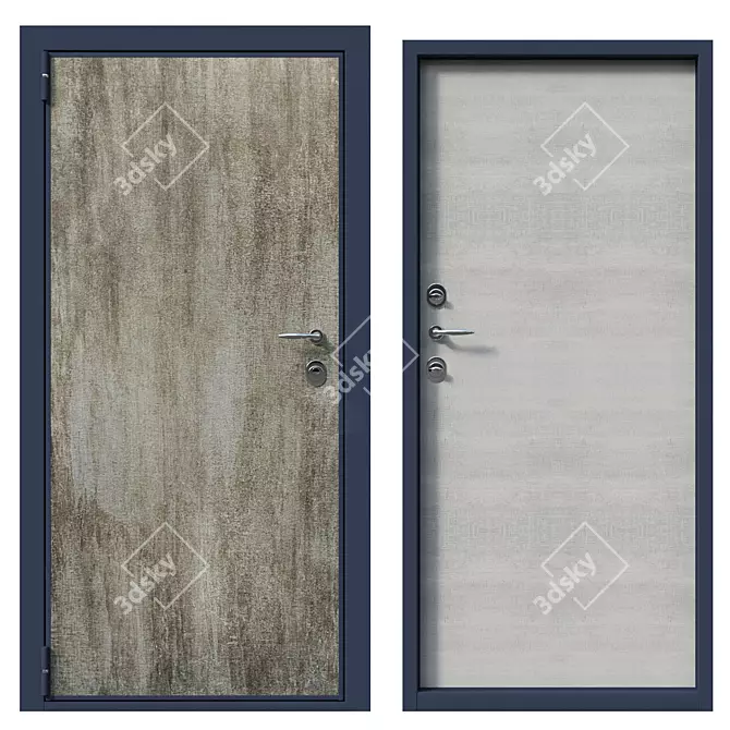 Fortis Smart Secure Door 3D model image 1