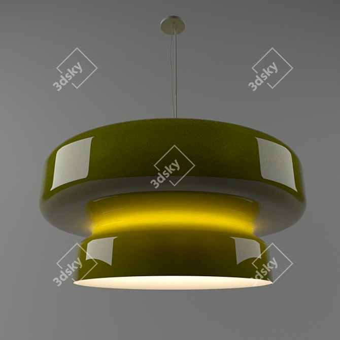 Bohemia 84 Green Ceiling Lamp 3D model image 1