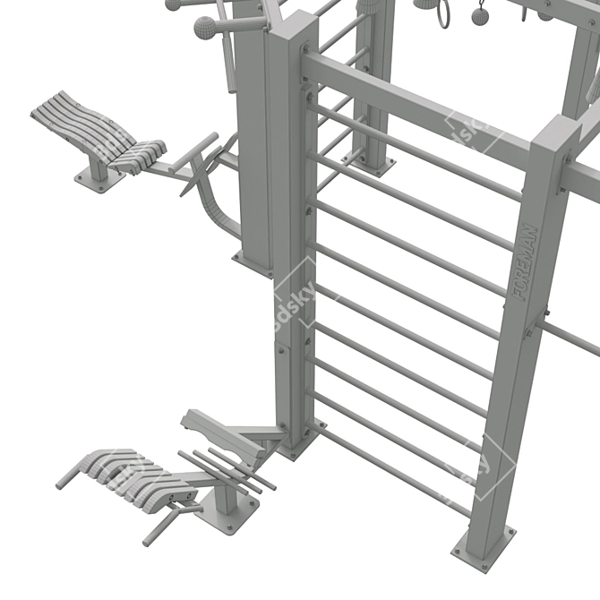 Foreman Multi Frame FY-1917: Versatile Fitness Equipment 3D model image 4