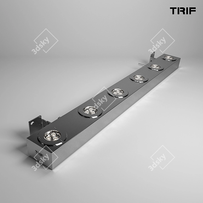 TRIF Architectural Linear Luminaire: LANE FACADE OPTIC 3D model image 1