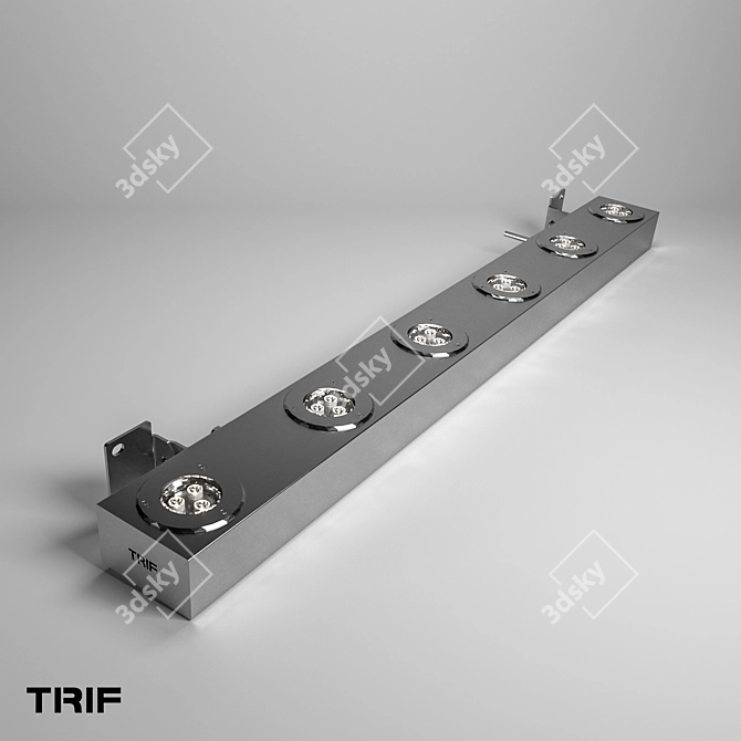 TRIF Architectural Linear Luminaire: LANE FACADE OPTIC 3D model image 4