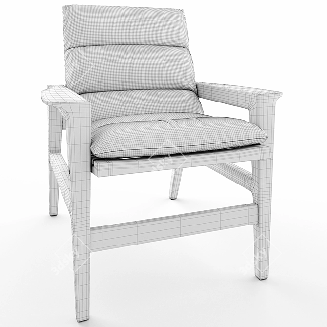 Premium Detailed 3D Chair Model 3D model image 4