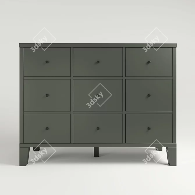 Modern Stylish Ikea Bruggia Chest 3D model image 1