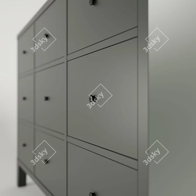 Modern Stylish Ikea Bruggia Chest 3D model image 3