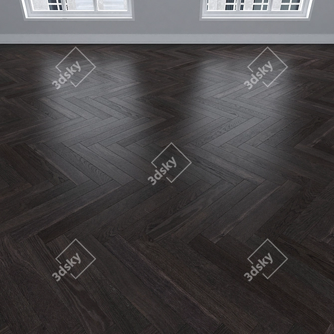 Parquet Oak: Herringbone, Linear & Chevron 3D model image 3