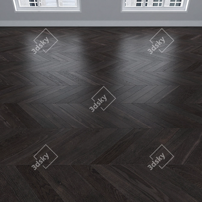 Parquet Oak: Herringbone, Linear & Chevron 3D model image 4