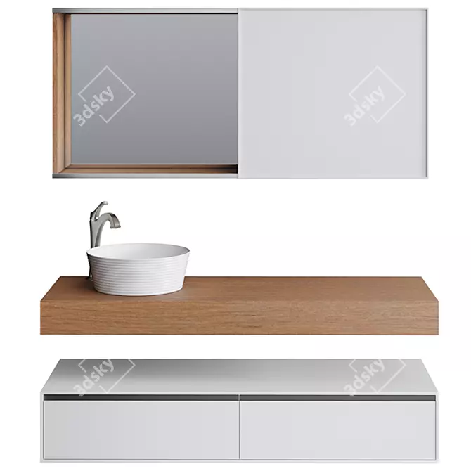 Kraus Bathroom Furniture Set 3D model image 1