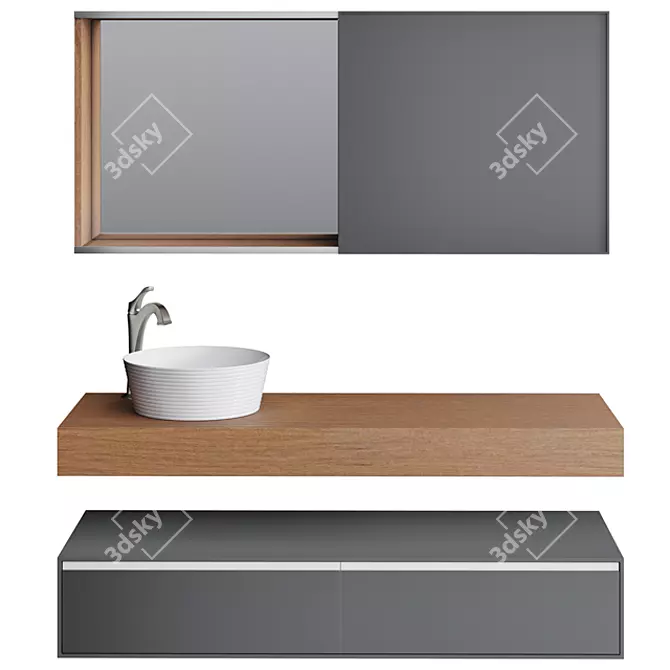 Kraus Bathroom Furniture Set 3D model image 2