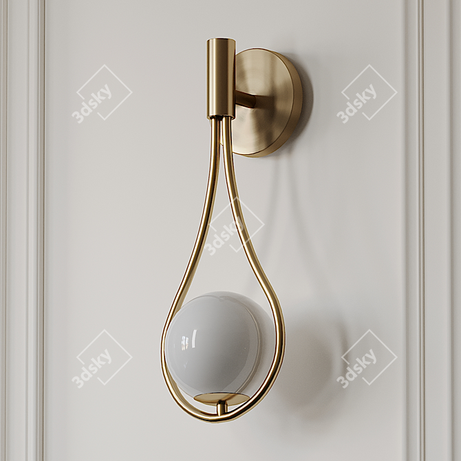 Modern Metal Wall Conce - H 40 cm 3D model image 2