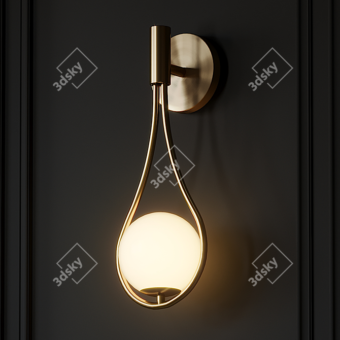 Modern Metal Wall Conce - H 40 cm 3D model image 3