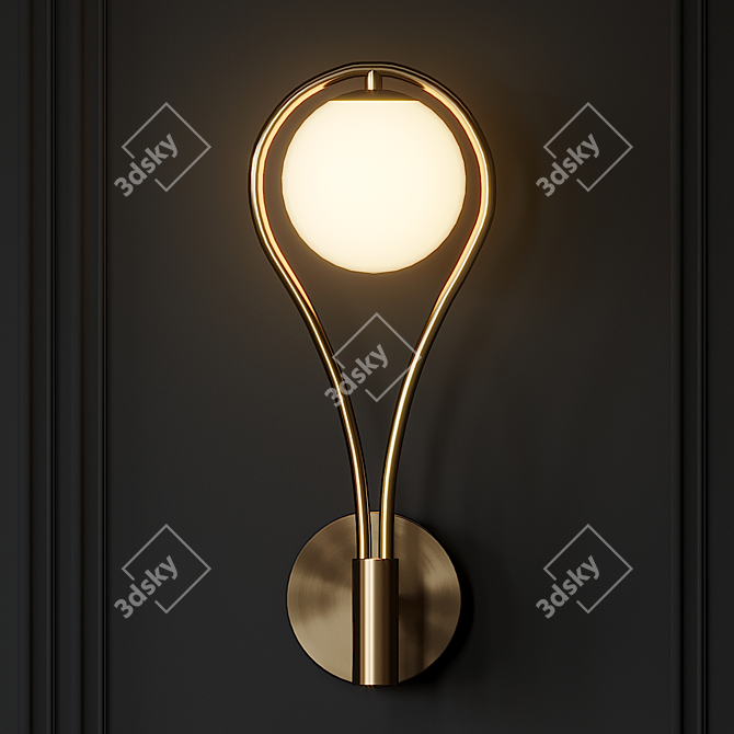 Modern Metal Wall Conce - H 40 cm 3D model image 4