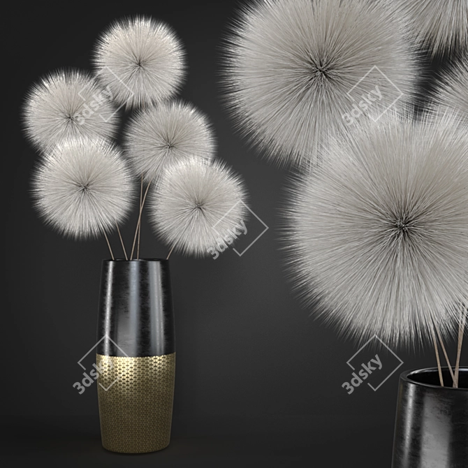 Dandelion Dreams Vase 3D model image 1