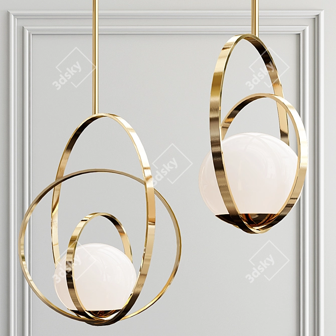 Elegant Pendant Light Collection 3D model image 4