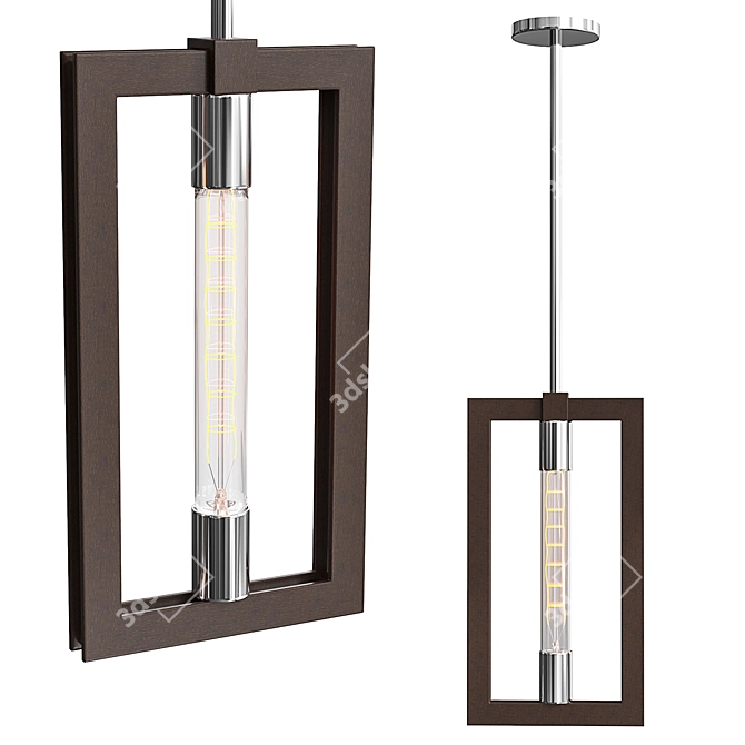 Troy Lighting Enigma Chandelier: Sleek and Stylish Lighting Solution 3D model image 1