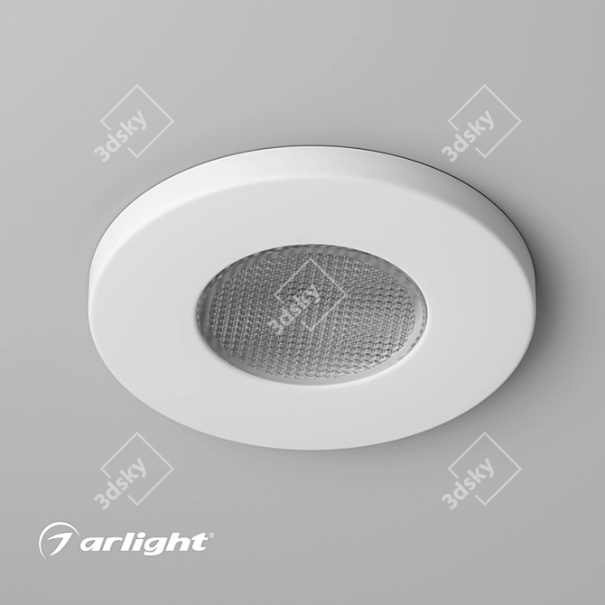 Compact Round Furniture Light: Luminaire LTM-R35WH 3D model image 2