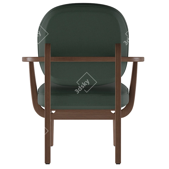 Fred JH97 Lounge Chair | Sleek and Stylish Comfort 3D model image 4