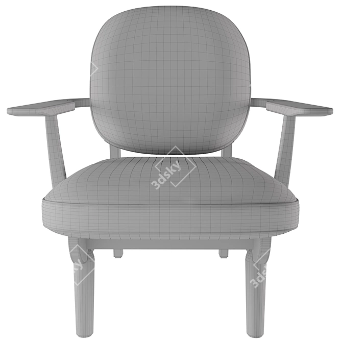 Fred JH97 Lounge Chair | Sleek and Stylish Comfort 3D model image 5
