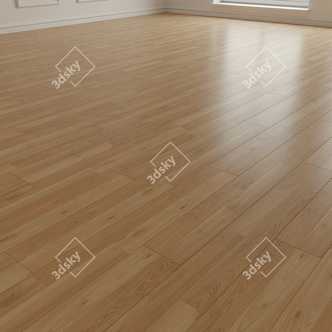 205 Natural Wood Parquet Laminate 3D model image 2