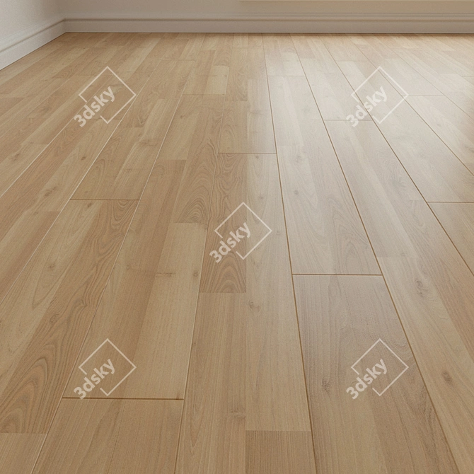 205 Natural Wood Parquet Laminate 3D model image 3