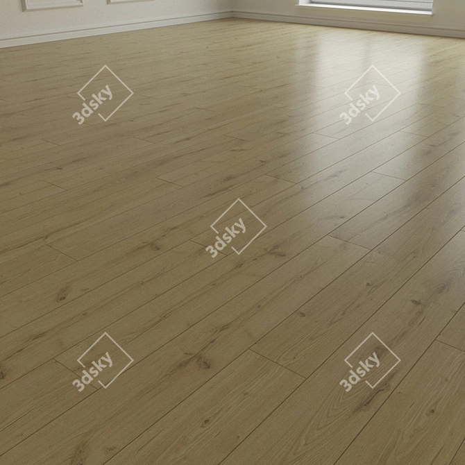 Natural Wood Parquet Laminate 3D model image 2