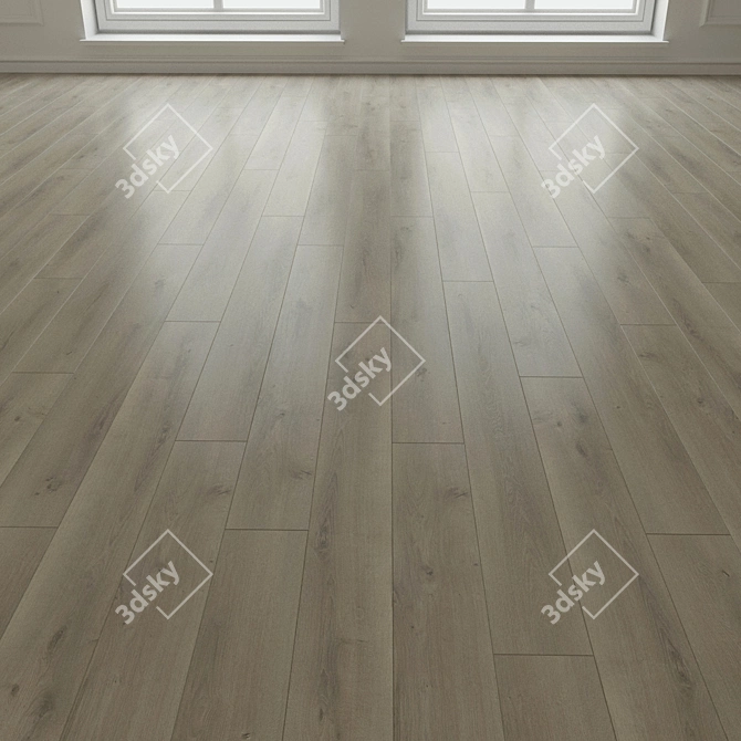 Natural Wood Parquet Laminate 3D model image 1