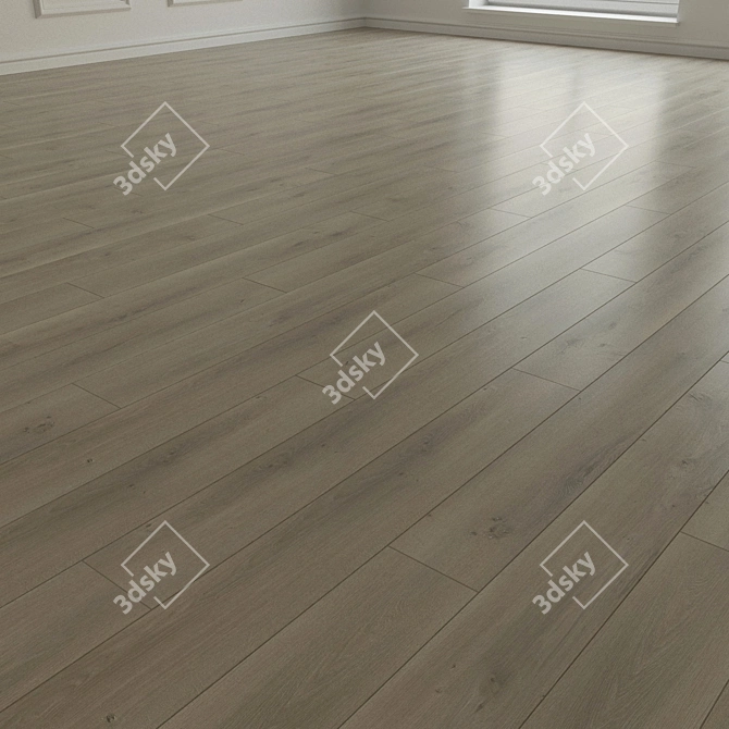 Natural Wood Parquet Laminate 3D model image 2