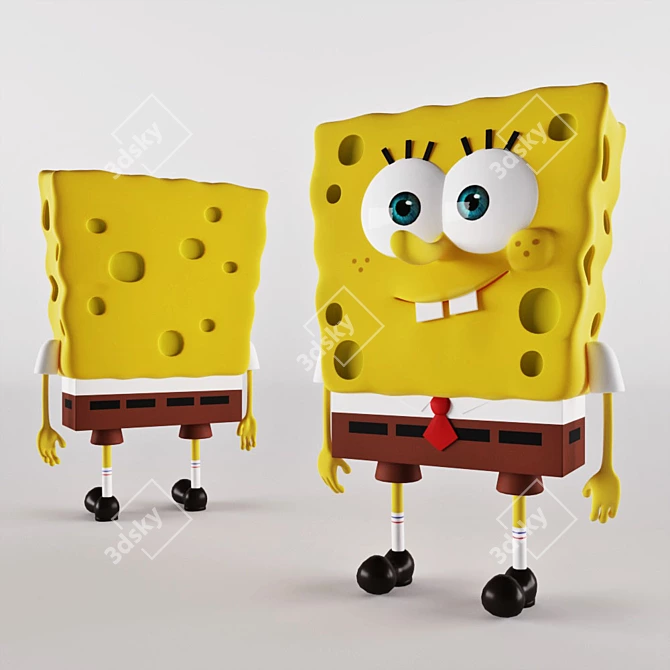 SpongeBob Square Pants: Beloved Cartoon Character 3D model image 3