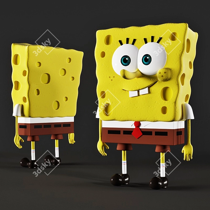 SpongeBob Square Pants: Beloved Cartoon Character 3D model image 5
