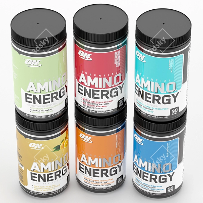 Energy-Boosting Amino Supplement 3D model image 2