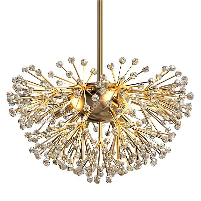 Elegant Dickinson Chandelier 3D model image 1