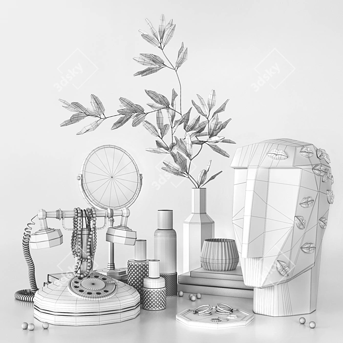 Title: Elegant Decor Set 3D model image 2